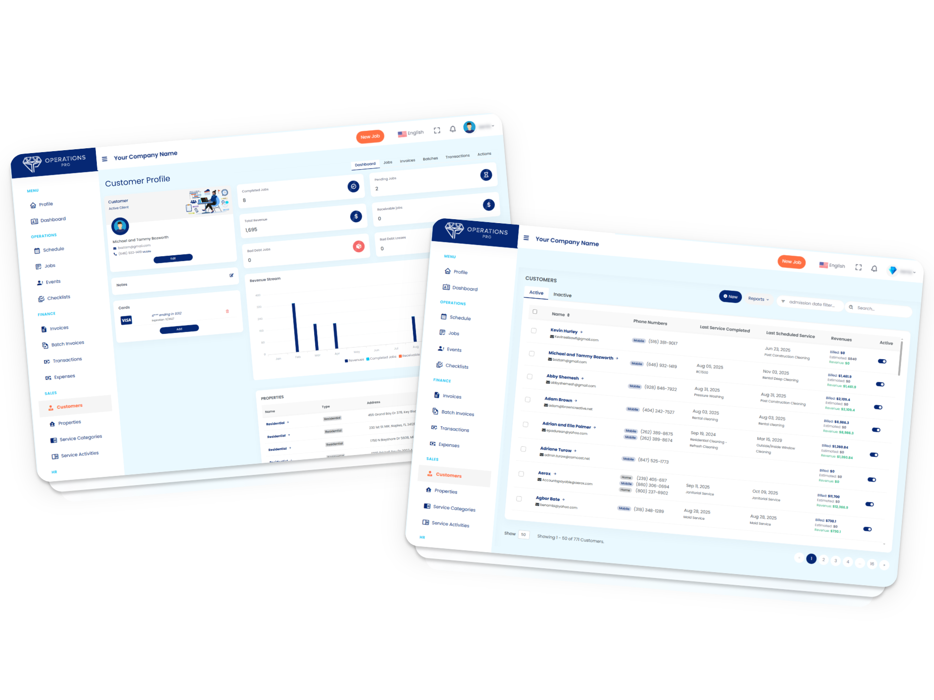 CRM and properties module
